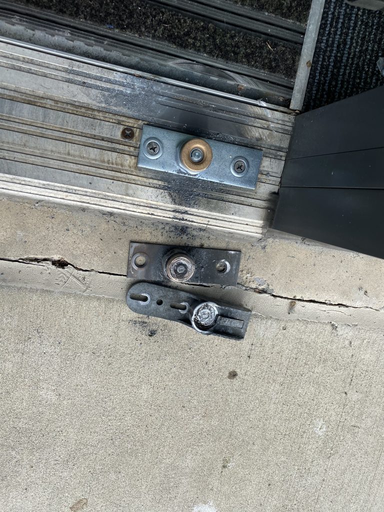 Commercial Door Repair Woodbridge Virginia Broken Glass Closer Leaking panic device hinge pivot alignment Emergency Same Day Repair