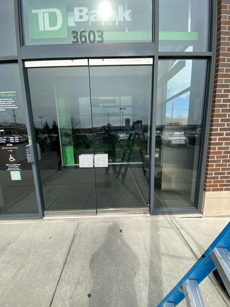 Commercial Door Repair Burke Virginia Broken Glass Closer Leaking panic device hinge pivot alignment Emergency Same Day Repair