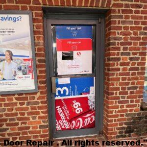 oxon-hill commercial door repair company glass door replacement storefront break in accident incident door closer repair panic exit device hollow metal exit door replacement herculite door repair