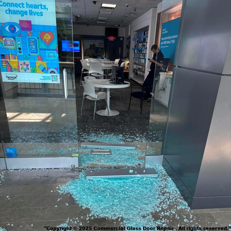 Commercial Door Repair Temple Hills Maryland Storefront Entrance Front Break In Burglary Emergency Glass Replacement Lock Closer Panic Exit