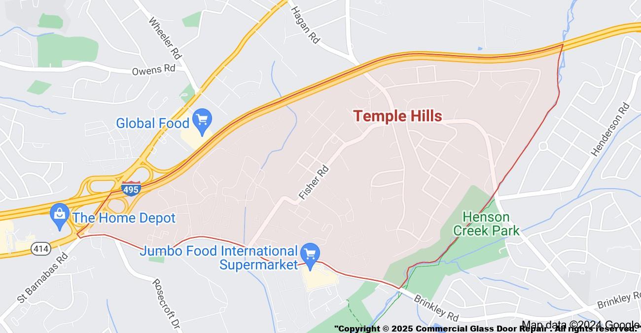 Commercial Door Repair Temple Hills MD Break In Burglary Incident Same Day Glass Replacement Closer Panic Lock Metal Business Aluminum