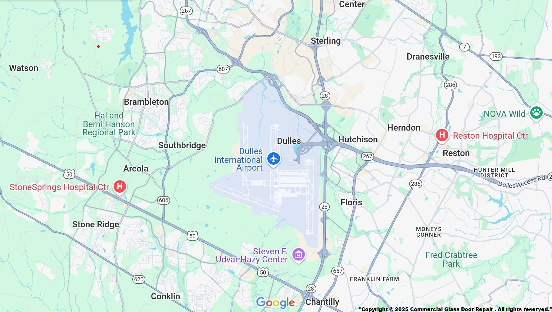 Door Replacement Company Dulles VA Aluminum Glass Metal Exit Frameless Storefront Business Emergency Same Day Building Incident Burglary