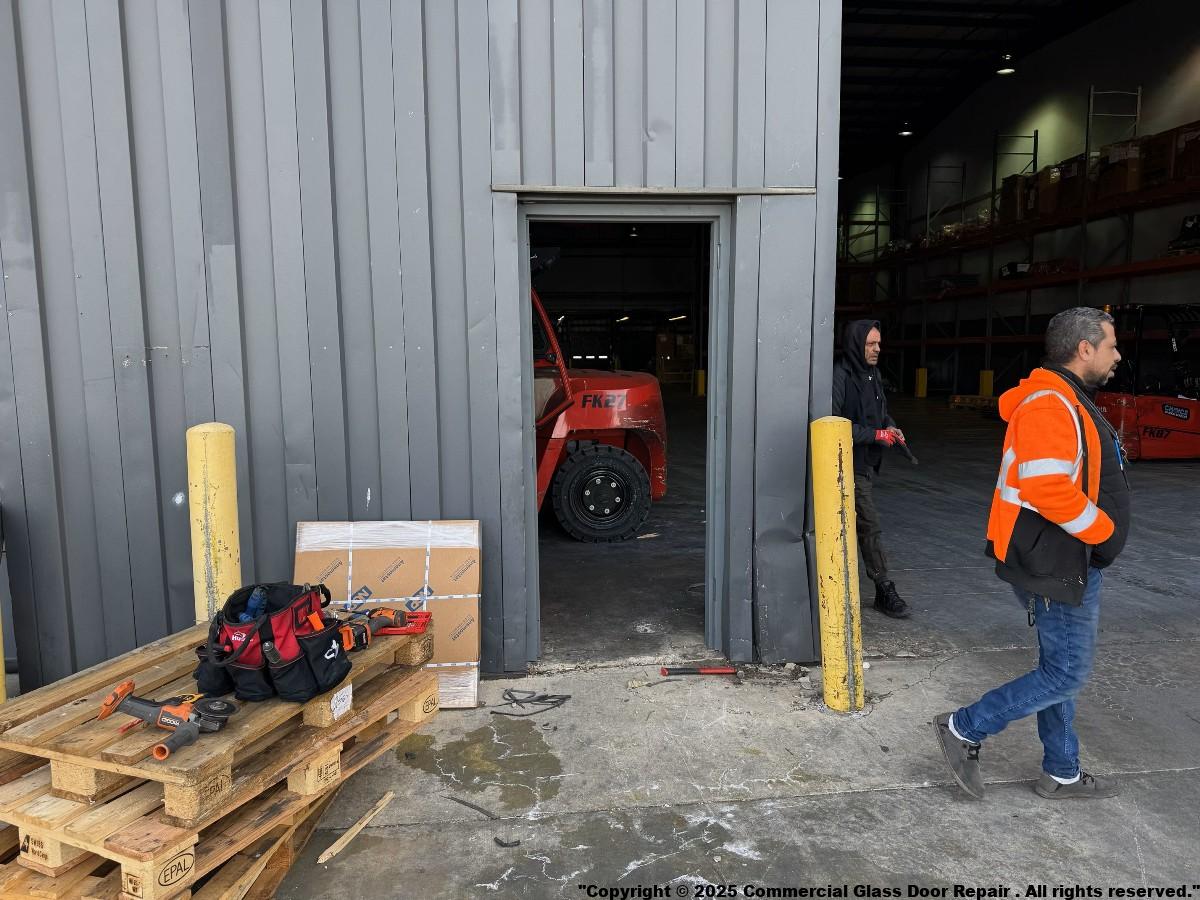 Door Replacement Company Dulles VA Aluminum Glass Metal Exit Frameless Storefront Business Emergency Same Day Building Incident Burglary