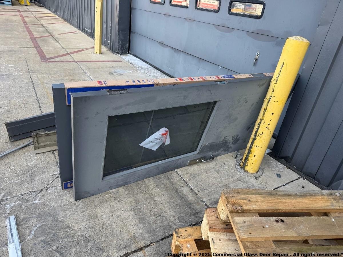 Door Replacement Company Dulles VA Aluminum Glass Metal Exit Frameless Storefront Business Emergency Same Day Building Incident Burglary